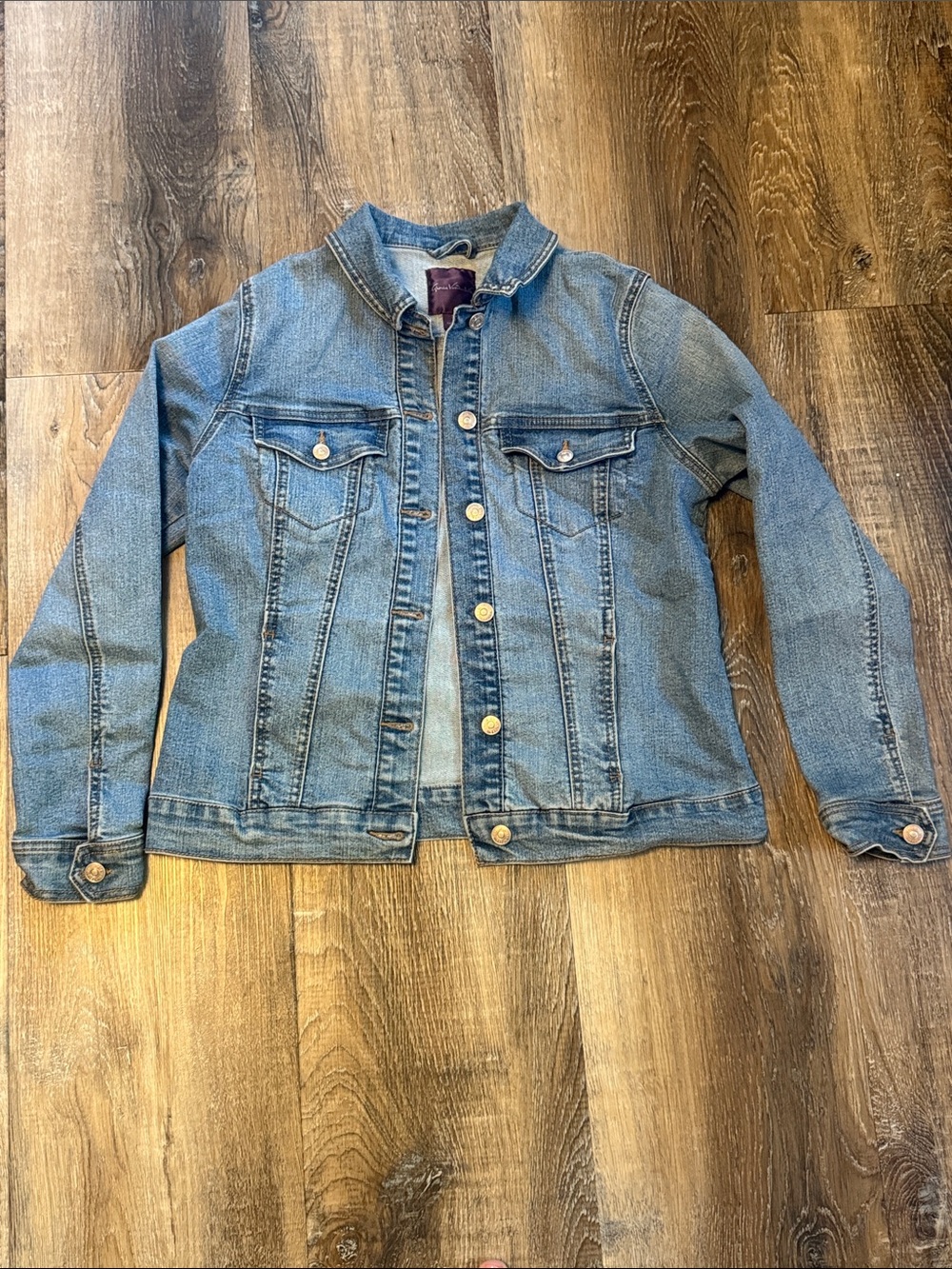 Gloria Vanderbilt Medium Blue Denim Jacket